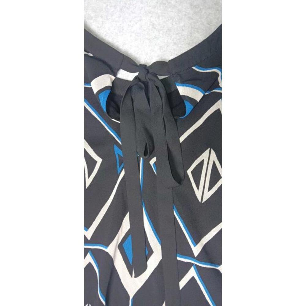 Vince Camuto Blouse Womens Size Small Tear Down Sheer Casual Formal Tie Neck - Picture 11 of 11